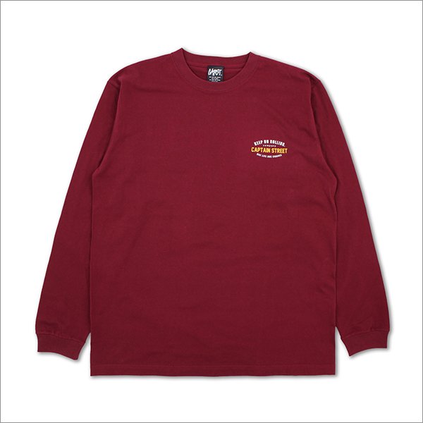 画像2: CAPTAIN STREET GS L/S Tシャツ BURGUNDY キャプテンストリート (2)