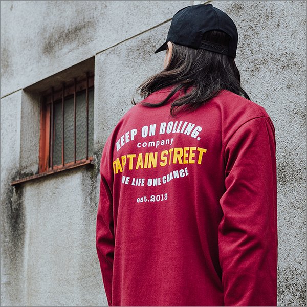 画像3: CAPTAIN STREET GS L/S Tシャツ BURGUNDY キャプテンストリート (3)