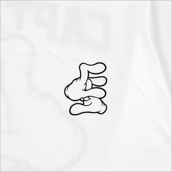 画像6: CAPTAIN STREET Hand Sign L/S Tシャツ WHITE キャプテンストリート (6)