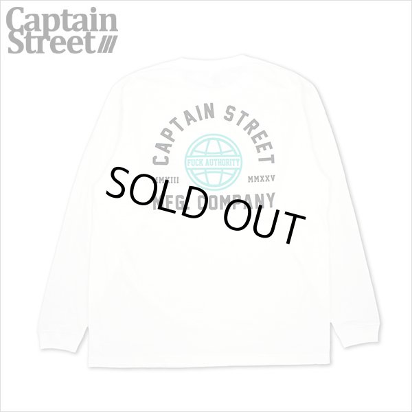 画像1: CAPTAIN STREET WFA L/S Tシャツ WHITE キャプテンストリート (1)