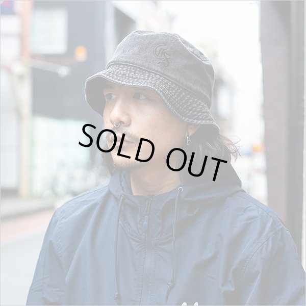 画像2: CAPTAIN STREET Classic CS バケットハット BLACK DENIM キャプテンストリート (2)