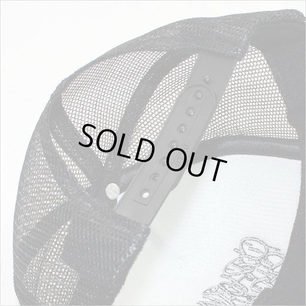 画像4: CAPTAIN STREET Tag メッシュキャップ BLACK/WHITE(黒刺繍) キャプテンストリート (4)