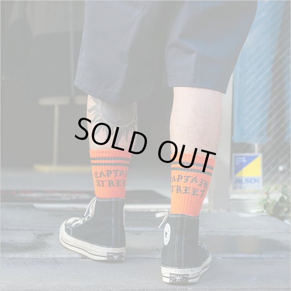 画像2: CAPTAIN STREET FO SOCKS ORANGE キャプテンストリート (2)