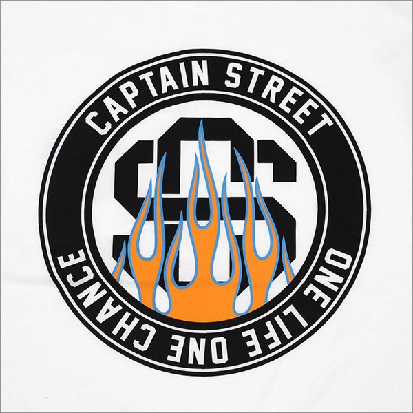 画像5: CAPTAIN STREET Flame eighty Tシャツ WHITE キャプテンストリート (5)