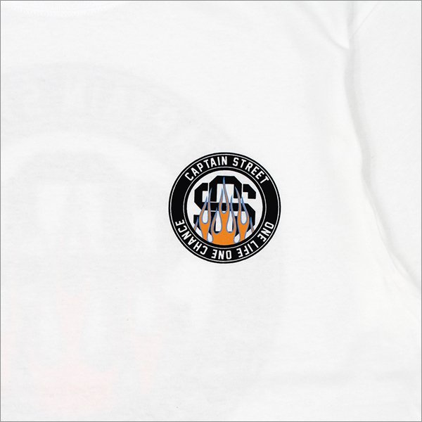 画像6: CAPTAIN STREET Flame eighty Tシャツ WHITE キャプテンストリート (6)