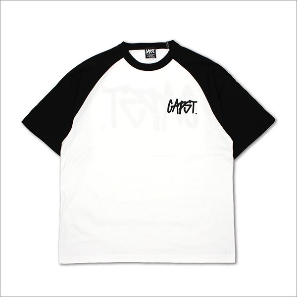 画像2: CAPTAIN STREET CAPST Logo ラグランTシャツ BLACK/WHITE キャプテンストリート (2)
