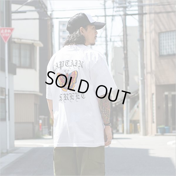 画像3: 【20％OFF】CAPTAIN STREET Butterfly Tシャツ WHITE キャプテンストリート (3)