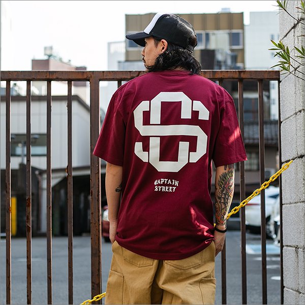 画像3: CAPTAIN STREET eighty Tシャツ BURGUNDY キャプテンストリート (3)