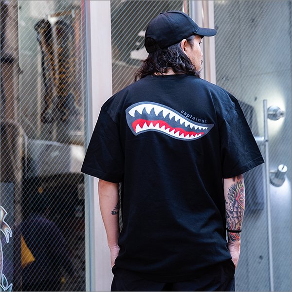 画像3: CAPTAIN STREET Shark Mouth Tシャツ BLACK キャプテンストリート (3)