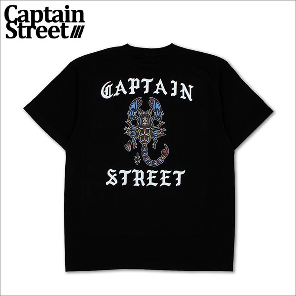 画像1: CAPTAIN STREET Scorpion Tシャツ BLACK キャプテンストリート (1)