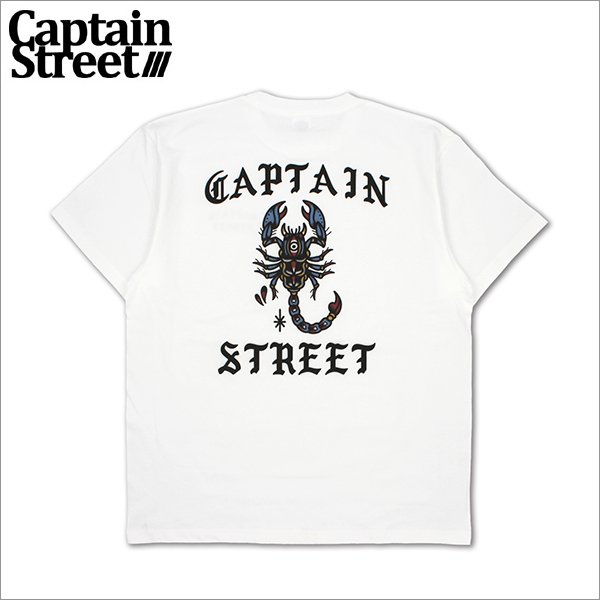 画像1: CAPTAIN STREET Scorpion Tシャツ WHITE キャプテンストリート (1)