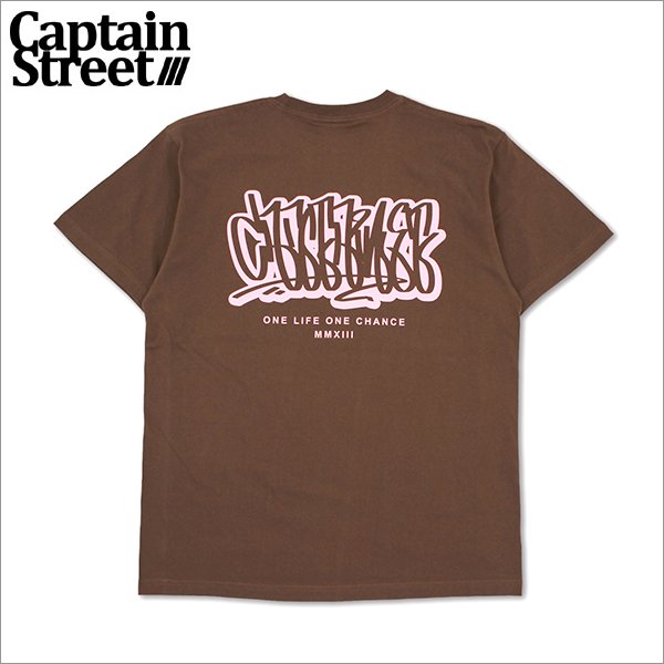 画像1: CAPTAIN STREET Blood Tシャツ BROWN キャプテンストリート (1)
