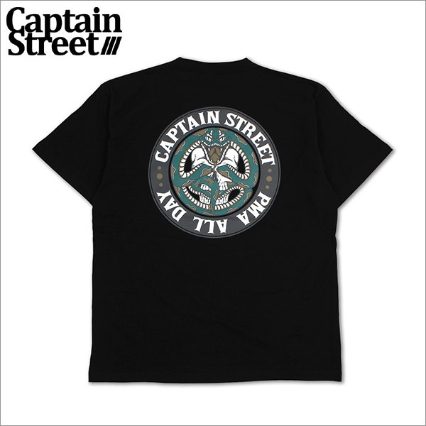 画像1: CAPTAIN STREET Snake Tシャツ BLACK キャプテンストリート (1)