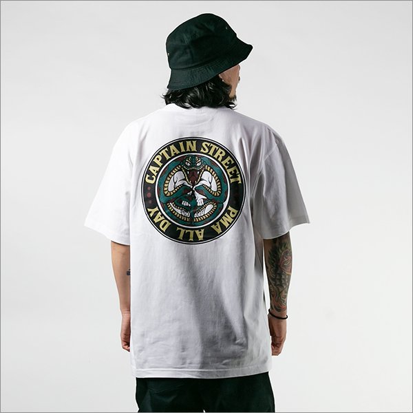 画像3: CAPTAIN STREET Snake Tシャツ WHITE キャプテンストリート (3)
