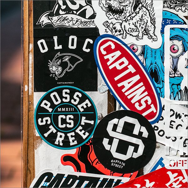 画像2: CAPTAIN STREET Oval Logo ステッカー キャプテンストリート (2)