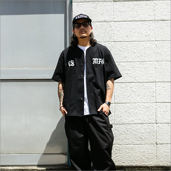 画像3: 【送料無料】CAPTAIN STREET CSMFG ベースボールシャツ BLACK キャプテンストリート (3)