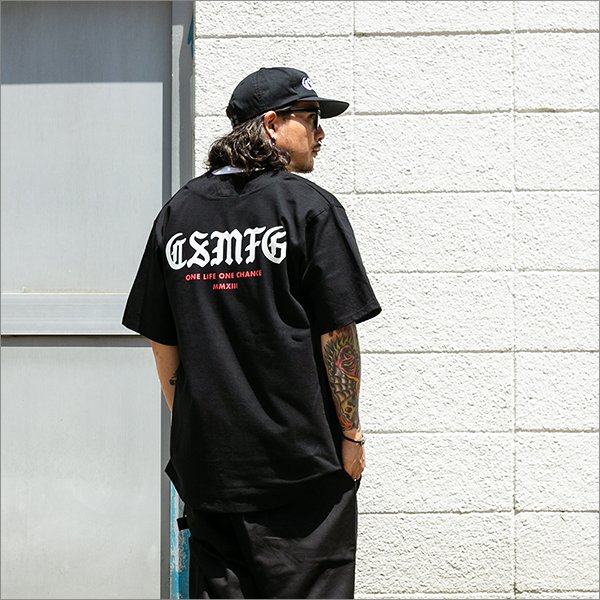 画像4: 【送料無料】CAPTAIN STREET CSMFG ベースボールシャツ BLACK キャプテンストリート (4)