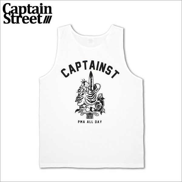 画像1: CAPTAIN STREET SxT タンクトップ WHITE キャプテンストリート (1)