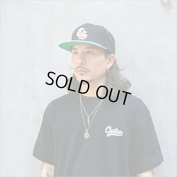 画像2: CAPTAIN STREET Old CS スナップバックキャップ BLACK キャプテンストリート (2)