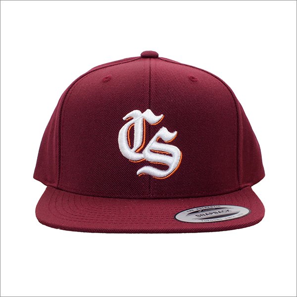 画像3: CAPTAIN STREET Old CS スナップバックキャップ BURGUNDY キャプテンストリート (3)
