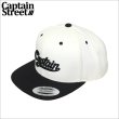 画像1: CAPTAIN STREET Can スナップバックキャップ BLACK/WHITE キャプテンストリート (1)