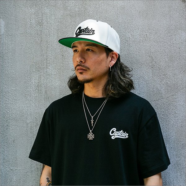 画像2: CAPTAIN STREET Can スナップバックキャップ BLACK/WHITE キャプテンストリート (2)