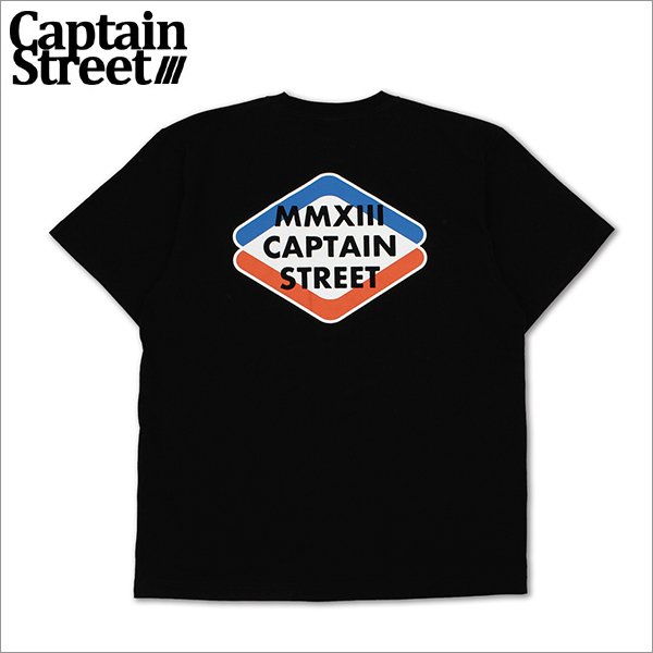 画像1: CAPTAIN STREET Rhombus Tシャツ BLACK キャプテンストリート (1)