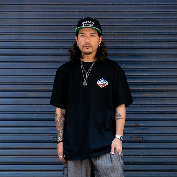 画像4: CAPTAIN STREET Rhombus Tシャツ BLACK キャプテンストリート (4)