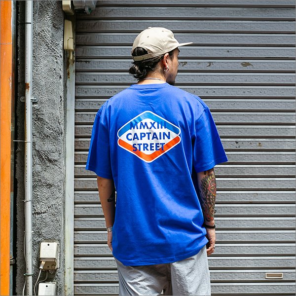 画像3: CAPTAIN STREET Rhombus Tシャツ BLUE キャプテンストリート (3)