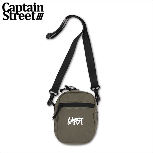 画像1: CAPTAIN STREET CAPST Logo Pouch MOSS GRAYキャプテンストリート (1)