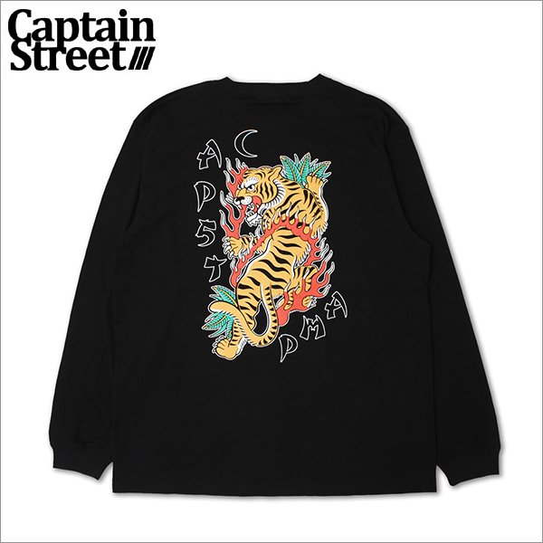 画像1: CAPTAIN STREET JST L/S Tシャツ BLACK キャプテンストリート (1)