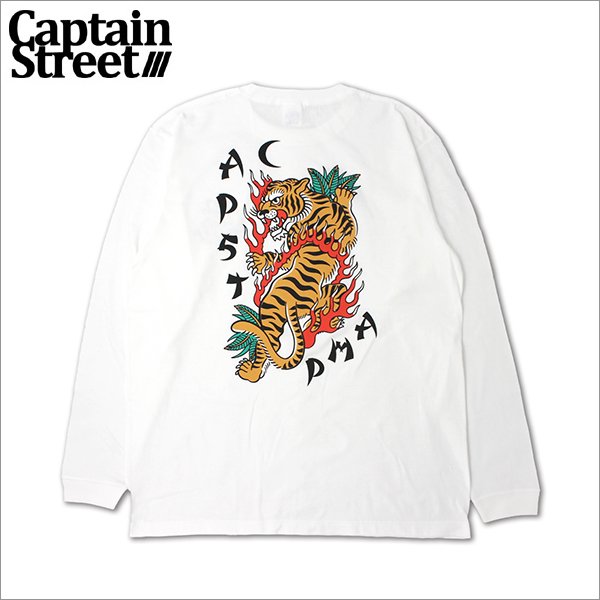 画像1: CAPTAIN STREET JST L/S Tシャツ WHITE キャプテンストリート (1)