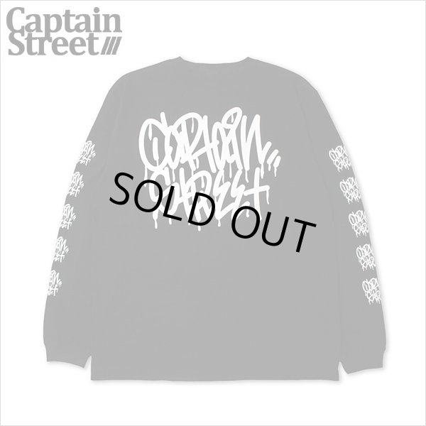 画像1: CAPTAIN STREET Tag L/S Tシャツ BLACK キャプテンストリート (1)