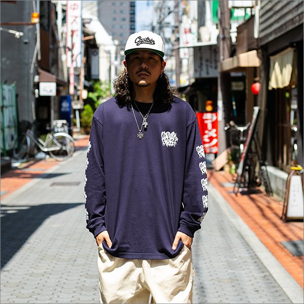 画像4: CAPTAIN STREET Tag L/S Tシャツ NAVY キャプテンストリート (4)