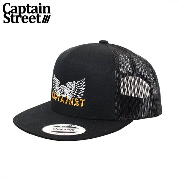 画像1: CAPTAIN STREET Eagle メッシュキャップ BLACK キャプテンストリート (1)