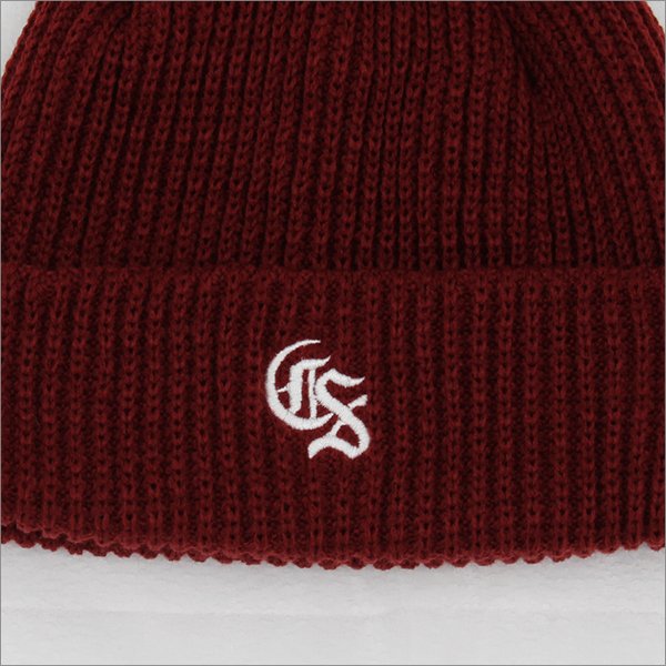 画像3: CAPTAIN STREET Classic CS ニットキャップ BURGUNDY キャプテンストリート (3)