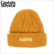 画像1: CAPTAIN STREET CSMFG ニットキャップ MUSTARDキャプテンストリート (1)