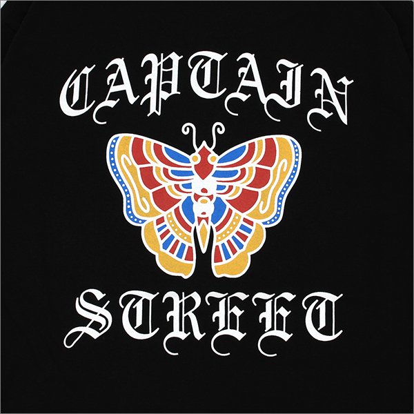 画像5: CAPTAIN STREET Butterfly L/S Tシャツ BLACK キャプテンストリート (5)