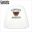 画像1: CAPTAIN STREET Butterfly L/S Tシャツ WHITE キャプテンストリート (1)