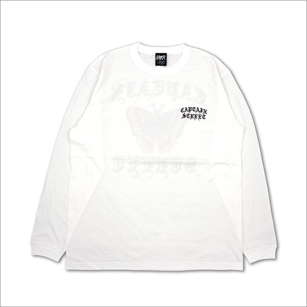 画像2: CAPTAIN STREET Butterfly L/S Tシャツ WHITE キャプテンストリート (2)