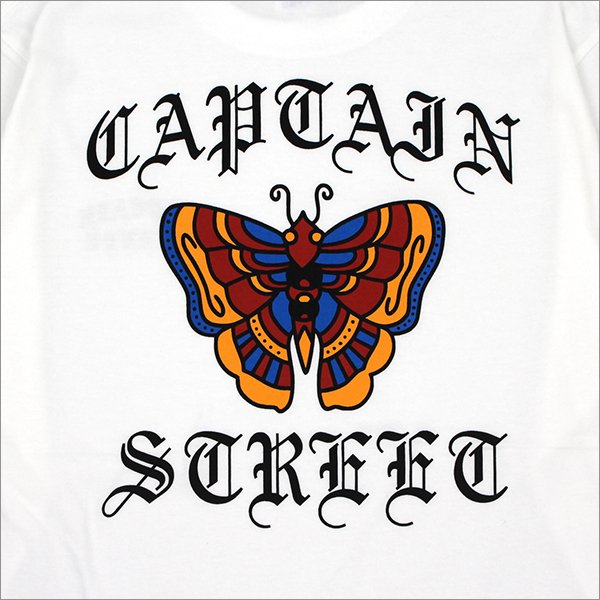 画像5: CAPTAIN STREET Butterfly L/S Tシャツ WHITE キャプテンストリート (5)