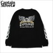 画像1: CAPTAIN STREET Eagle L/S Tシャツ BLACK キャプテンストリート (1)
