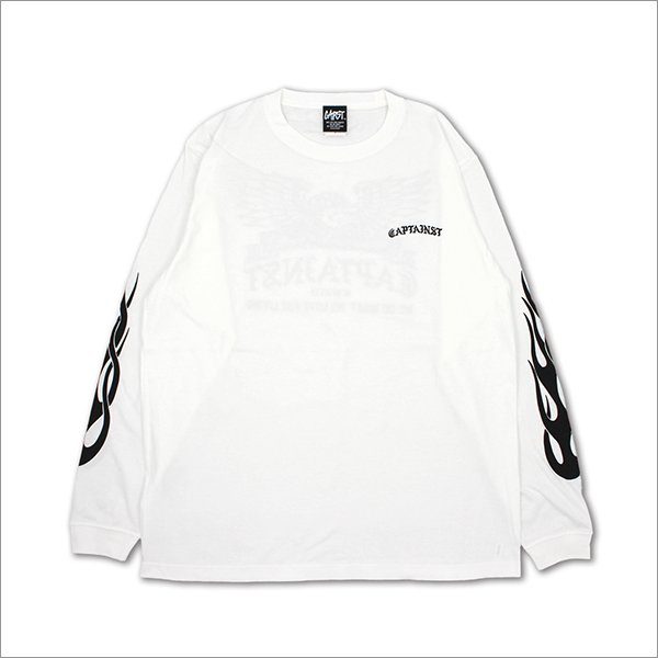 画像2: CAPTAIN STREET Eagle L/S Tシャツ WHITE キャプテンストリート (2)