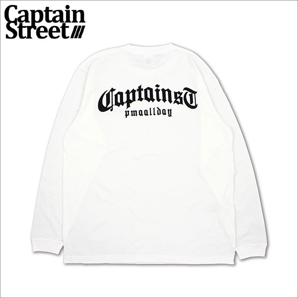 画像1: CAPTAIN STREET CRN Logo L/S Tシャツ WHITE キャプテンストリート (1)