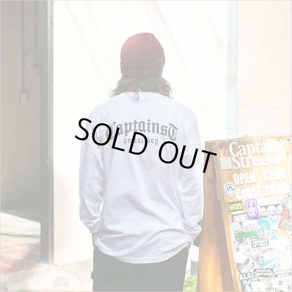 画像3: CAPTAIN STREET CRN Logo L/S Tシャツ WHITE キャプテンストリート (3)