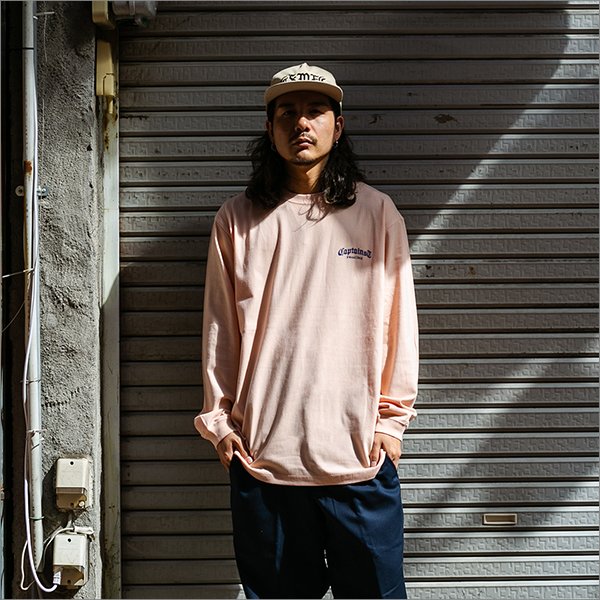 画像4: CAPTAIN STREET CRN Logo L/S Tシャツ PINK キャプテンストリート (4)