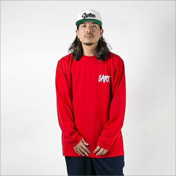 画像4: CAPTAIN STREET CAPST Logo L/S Tシャツ RED キャプテンストリート (4)