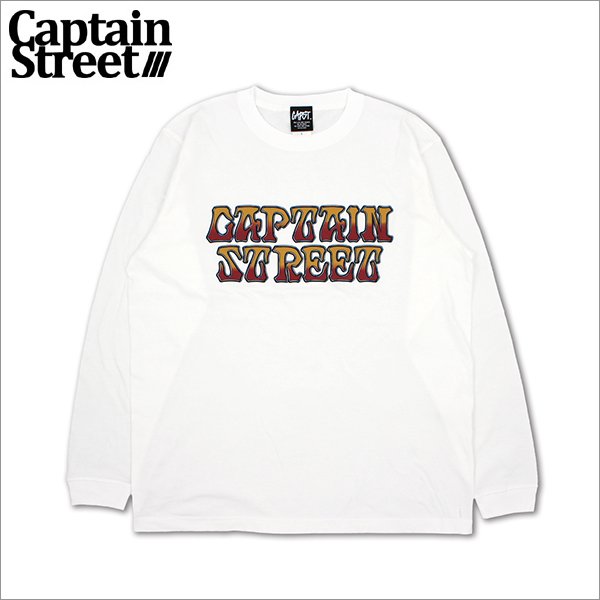 画像1: CAPTAIN STREET GD Logo L/S Tシャツ WHITE キャプテンストリート (1)