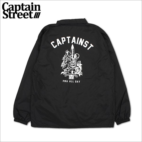 画像1: 【送料無料】CAPTAIN STREET SxT コーチJKT BLACK キャプテンストリート (1)