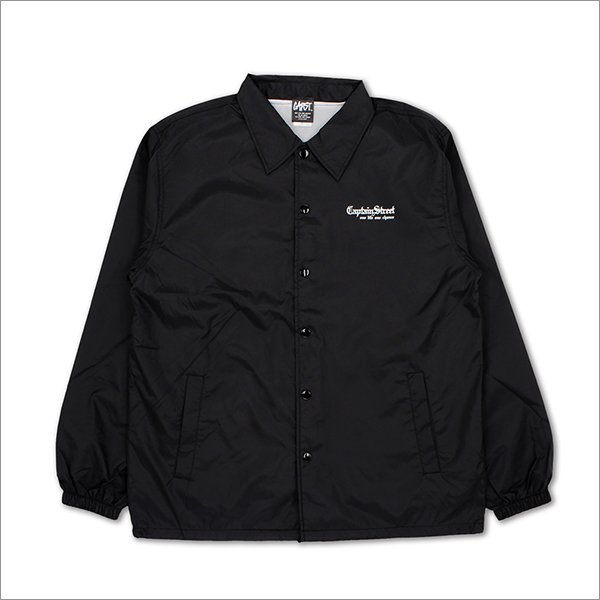 画像2: 【送料無料】CAPTAIN STREET Old English コーチJKT BLACK キャプテンストリート (2)